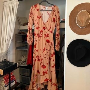 Johanna Ortiz x HM Collab Floral Wrap Dress